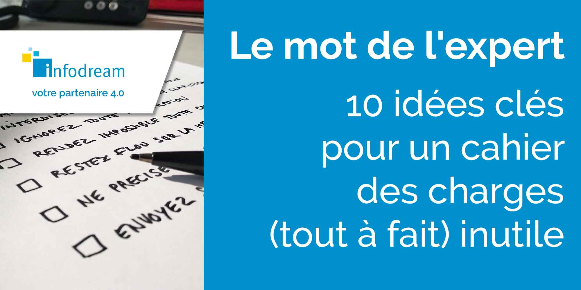 10 Idées Clés Pour Un Cahier Des Charges (tout à Fait) Inutile