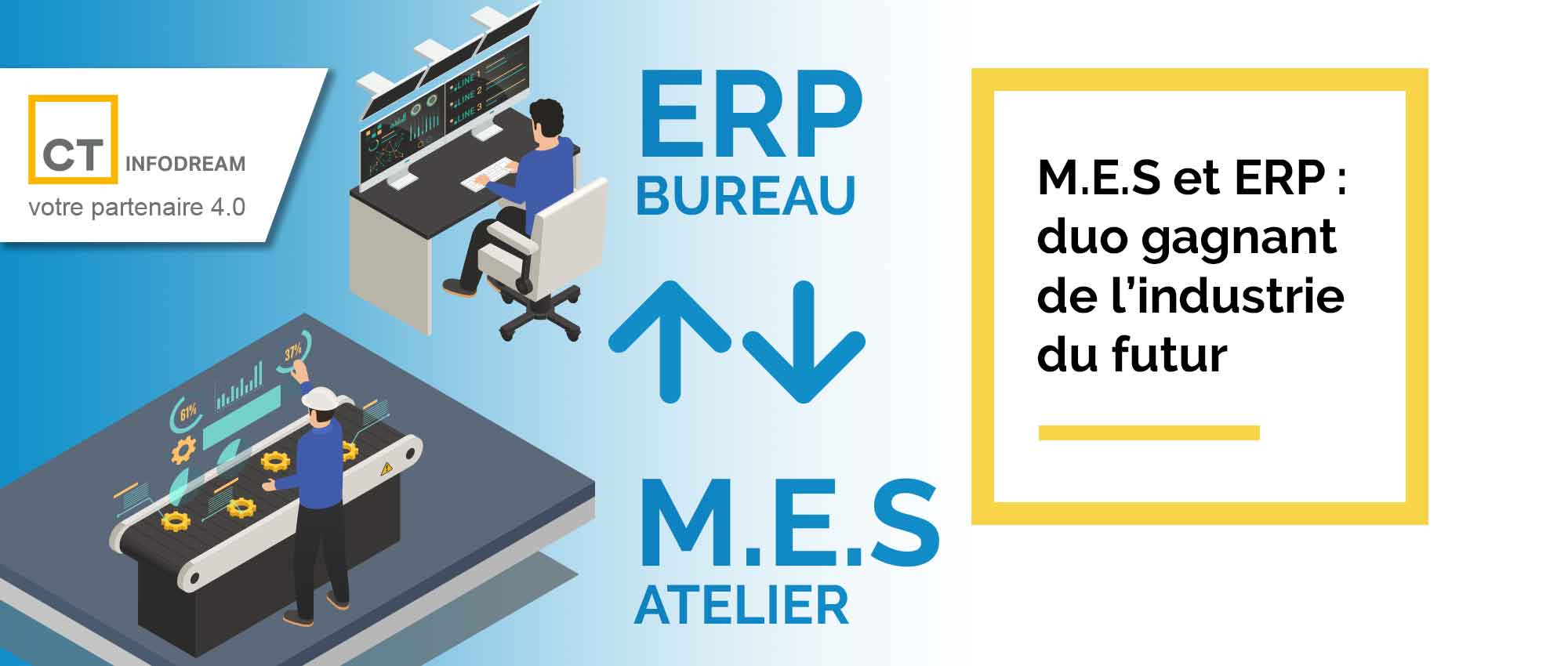 MES et ERP sont complémentaires et échangent les données de production