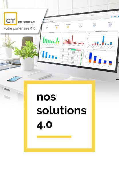 Solutions industrie 4.0. CT Infodream, expert en maîtrise des process industriels, est éditeur et intégrateur de Qualaxy, Suite logicielle MES (Manufacturing Execution System) pour l'excellence industrielle. CT Infodream répond à vos enjeux et contraintes et vous apportent ses solutions 4.0